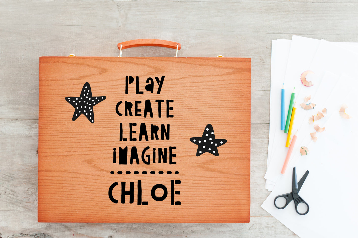 Personalized Art Kit, Play Create Learn Imagine