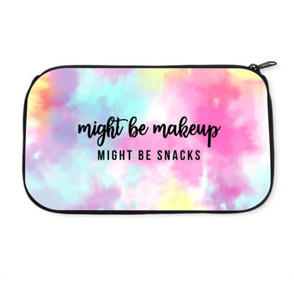 Might Be Makeup Might Be Snacks Pouch, Tie Dye