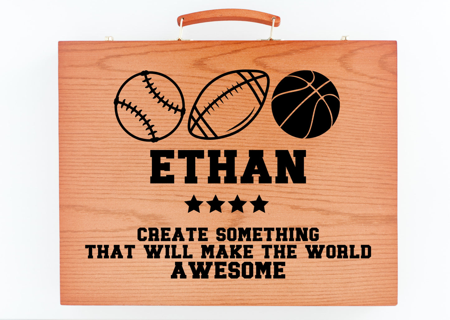 Personalized Sports Deluxe Art Kit