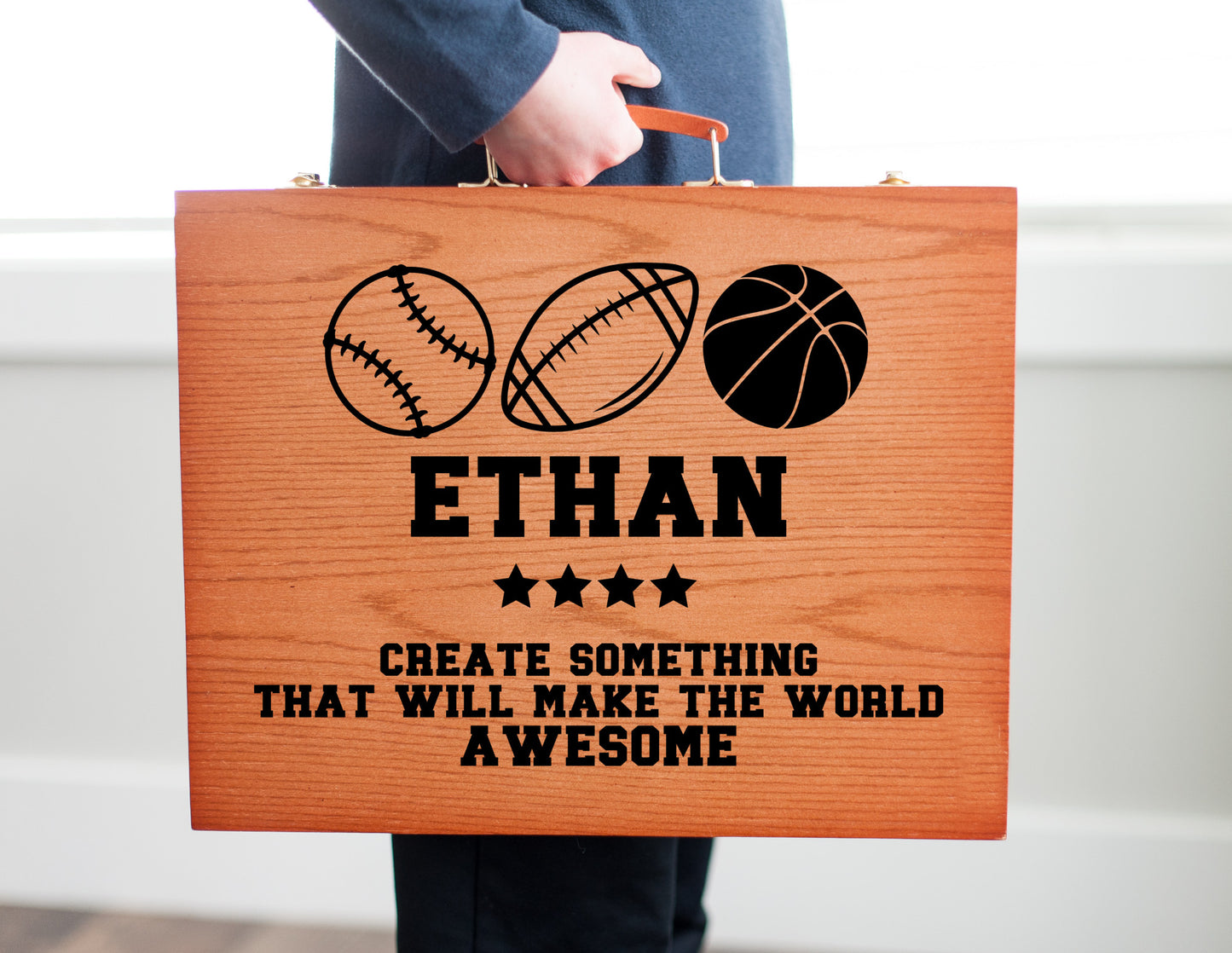 Personalized Sports Deluxe Art Kit