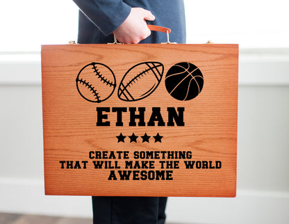 Personalized Sports Deluxe Art Kit