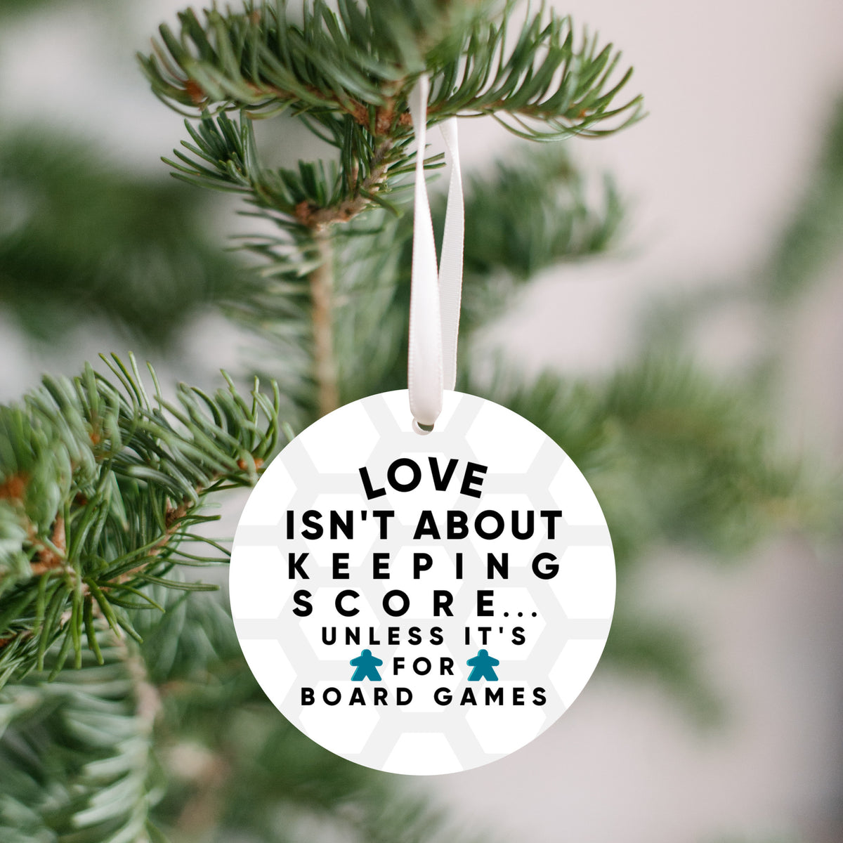 Love Isn't About Keeping Score Ornament