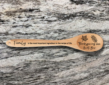 Thanksgiving Personalized Spoon