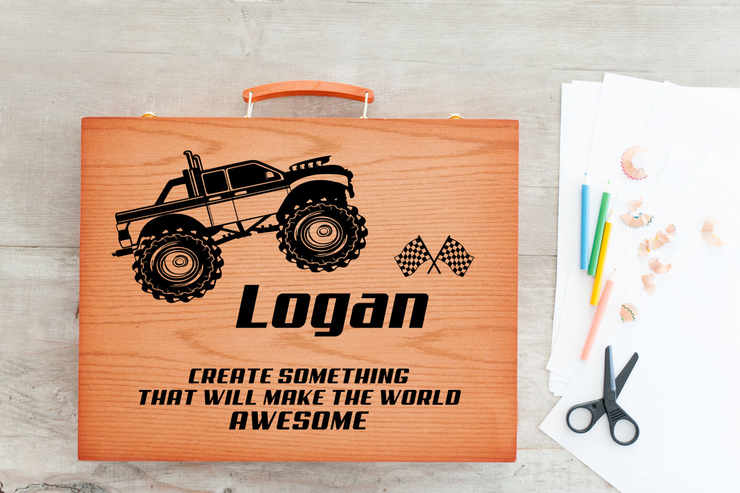 Monster Truck Personalized Art Kit