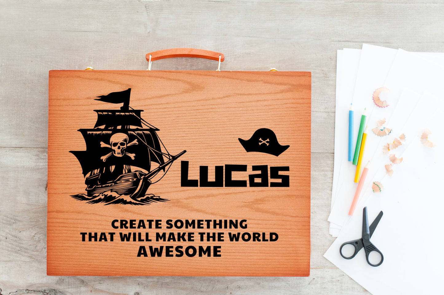 Pirate Ship Personalized Art Kit