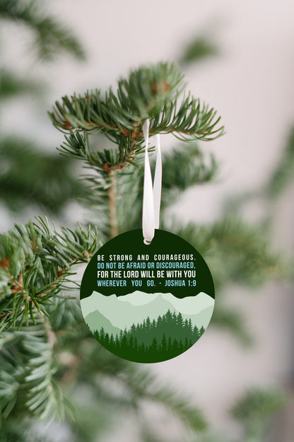 Joshua 1:9 Bible Verse Ornament