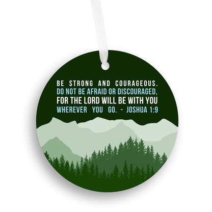 Joshua 1:9 Bible Verse Ornament