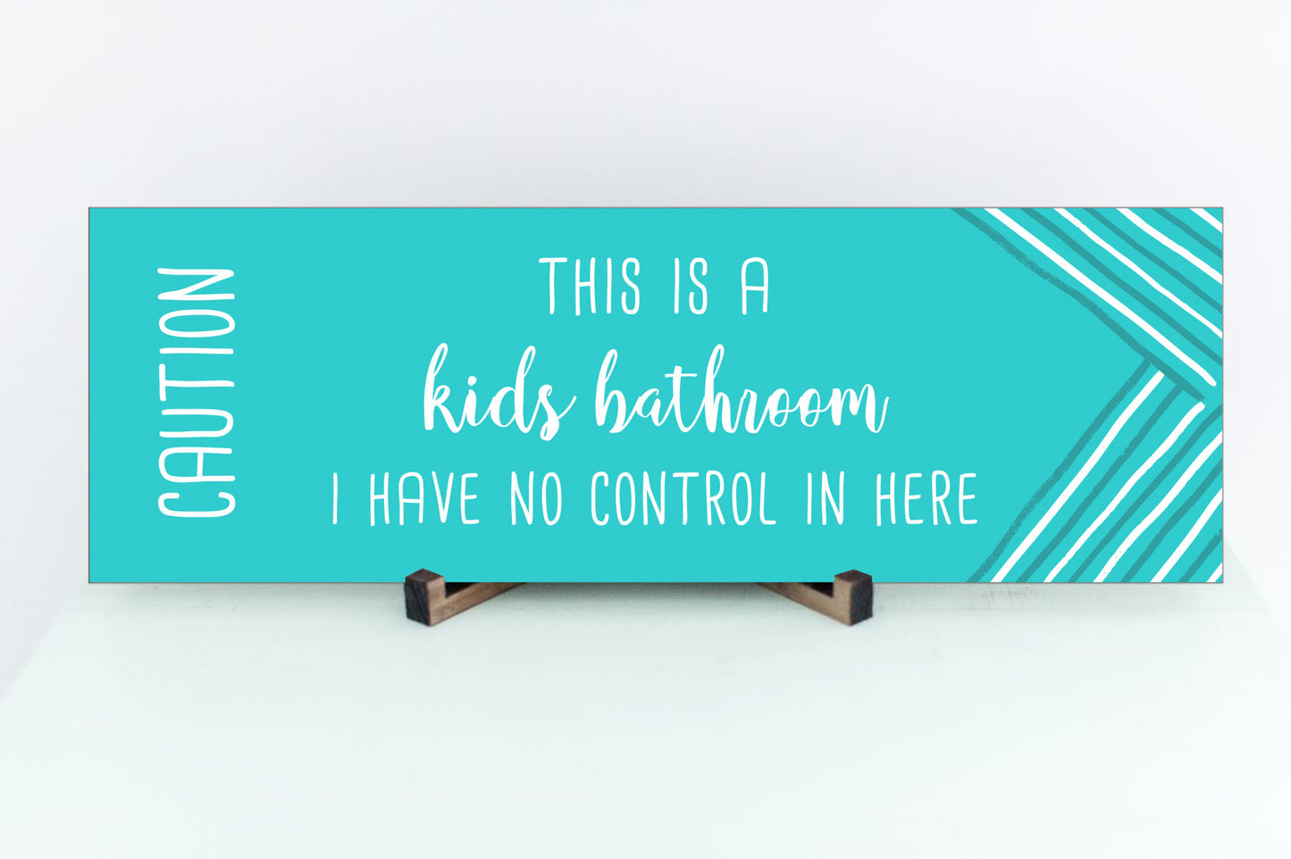 Custom Kids Bathroom Sign - VL
