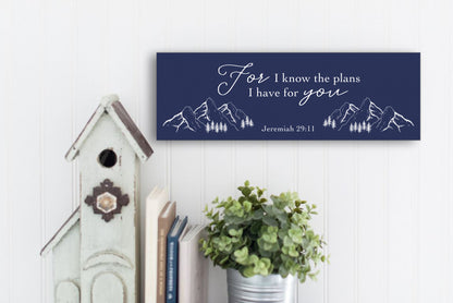 For I know the Plans I have For you Sign., Navy