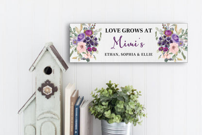 Love Grows At Mother's Day Sign