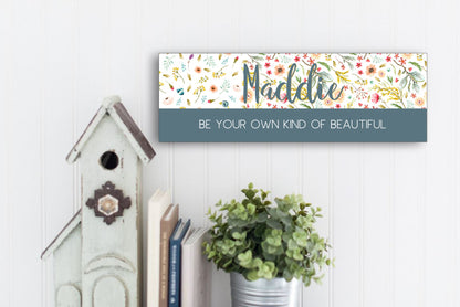 Personalized Wildflowers Sign