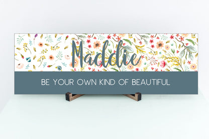 Personalized Wildflowers Sign