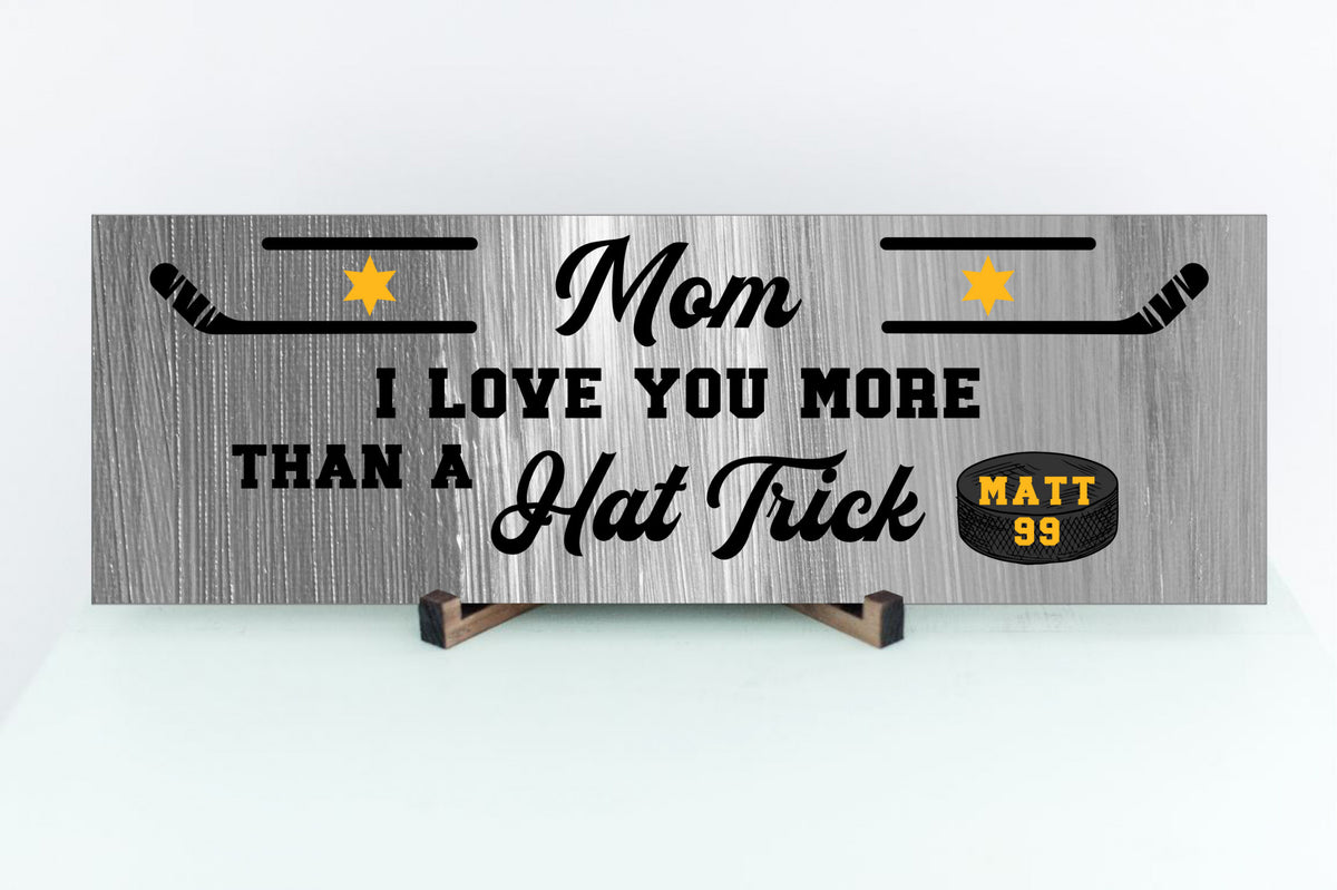 Personalized Hockey Mom Sign