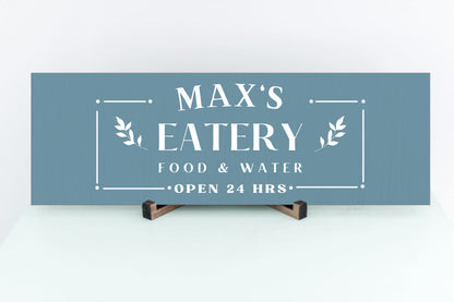 Personalized Pet Food Sign