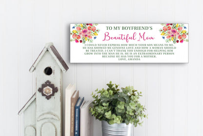 Personalized Boyfriends Beautiful Mom Sign Fiesta Party